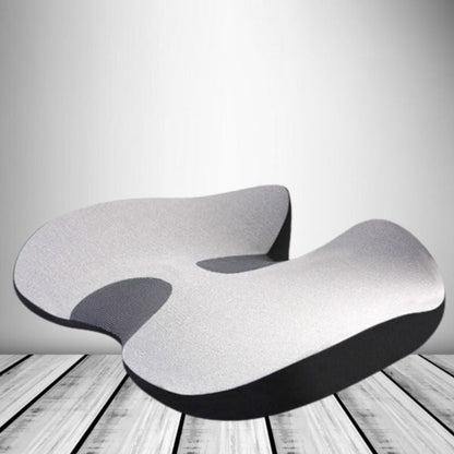 U Shaped Memory Foam Car Seat Cushion with Non Slip Base and Washable Cover