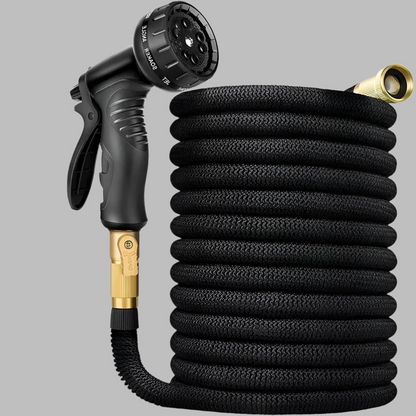 Expandable Garden Hose 100 Feet with Triple Layer Latex Core and Brass Fittings