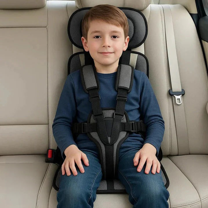 Portable Child Travel Seat and Safety Harness for Secure Vehicle Use