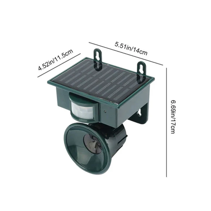 Motion Sensor Bird Deterrent with Sound Alerts and Adjustable Sensitivity for Gardens and Patios
