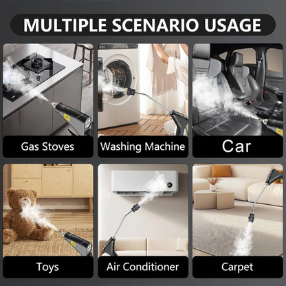 2500W High Pressure Steam Cleaner with Heat Resistant Gloves and Multiple Cleaning Nozzles