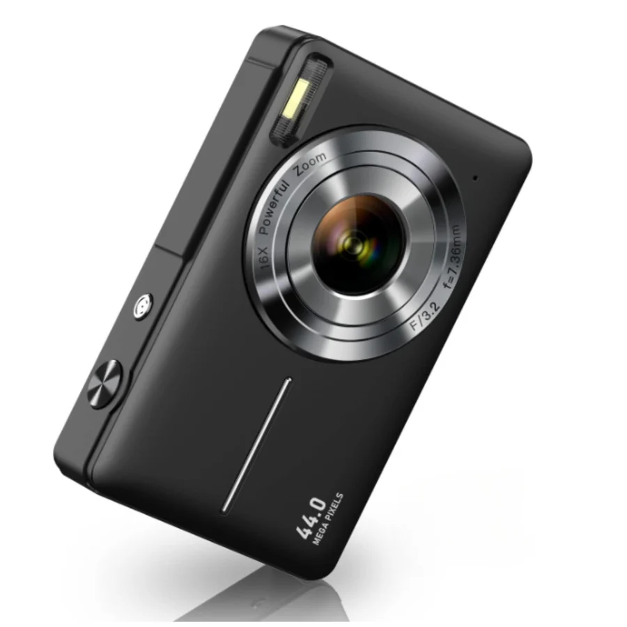 Compact Retro Style Digital Camera with Built in Screen and 1080p Video in Three Colors