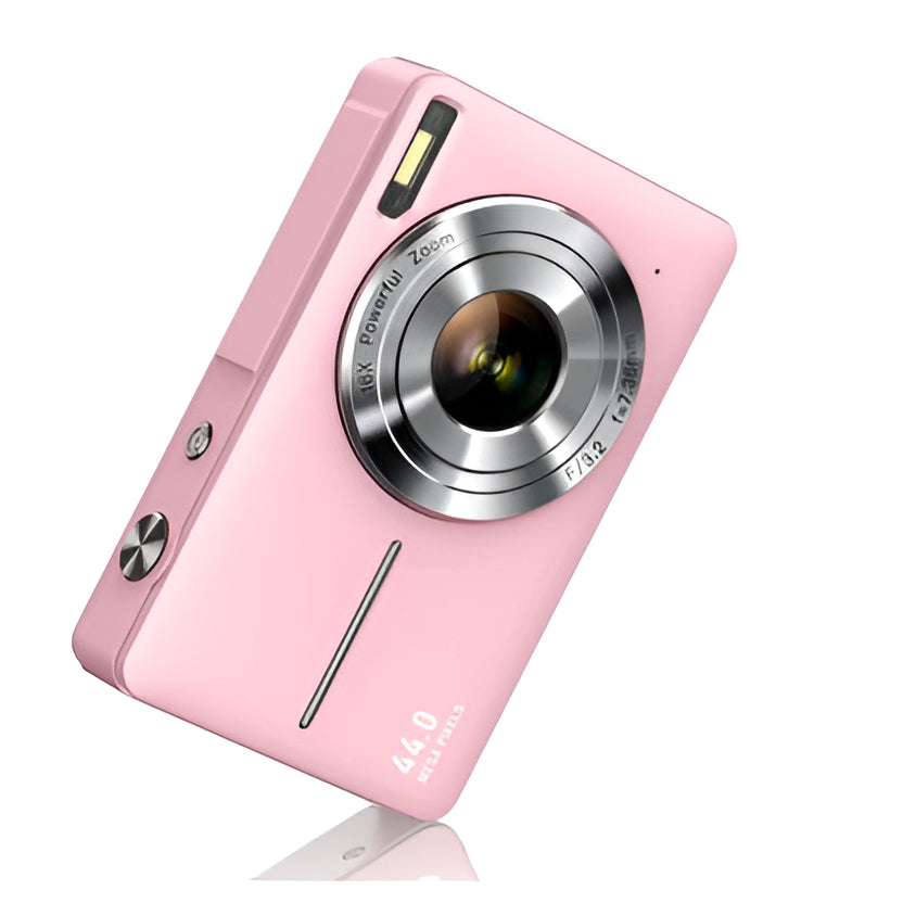 Compact Retro Style Digital Camera with Built in Screen and 1080p Video in Three Colors