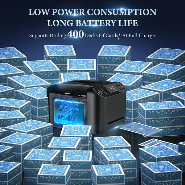 Rotating Automatic Card Shuffler and Dealer Machine for Poker Nights