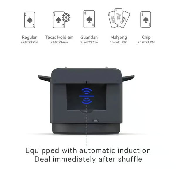 Rotating Automatic Card Shuffler and Dealer Machine for Poker Nights