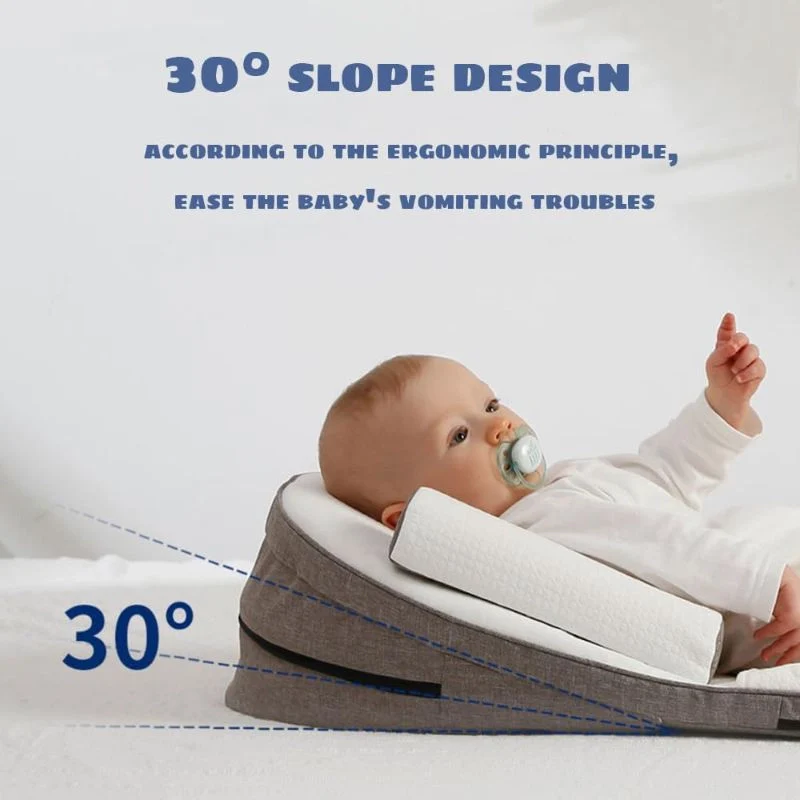 Baby Wedge Pillow – Supportive Infant & Toddler Cushion with Washable Cover.