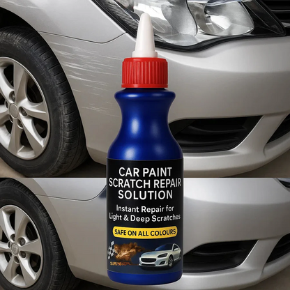 Car Scratch Remover with Foam Buffer Pad and Protective Clear Coat Formula