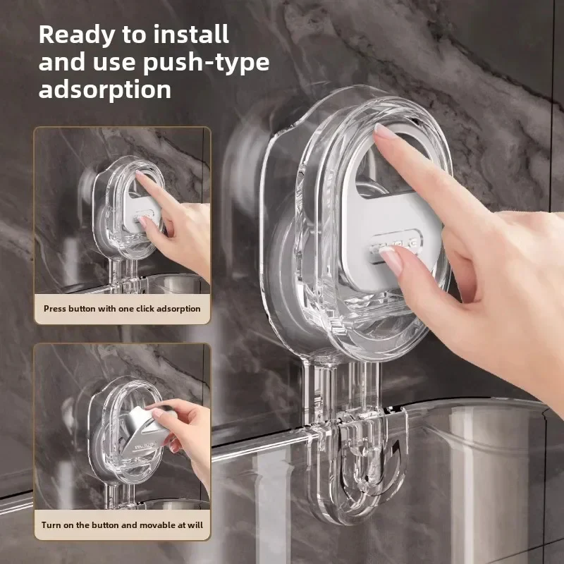 Suction Cup Storage Rack for Bathroom Essentials