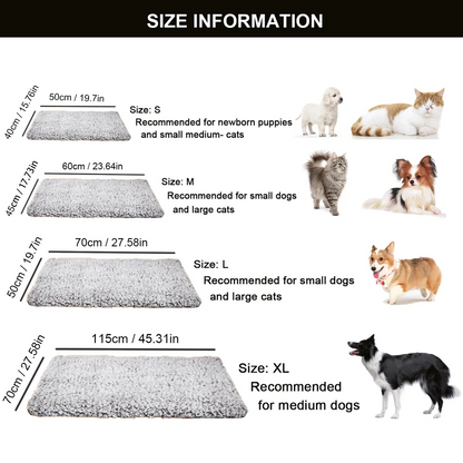 Cat Heating Pad and Dog Warming Pad, Non-Electric & Washable