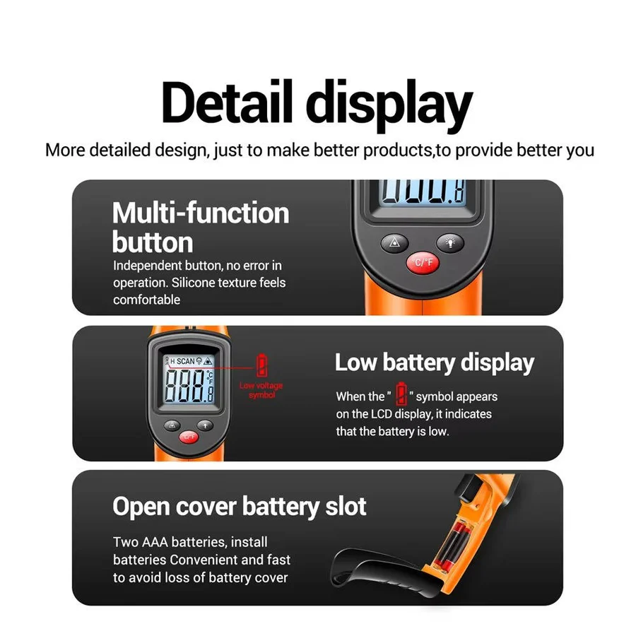 Infrared Laser Thermometer for Contact Free Measurement