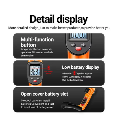 Infrared Laser Thermometer for Contact Free Measurement