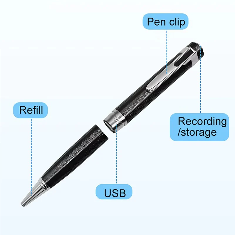 Compact Digital Voice Recorder & MP3 Player with Clear WAV Recording