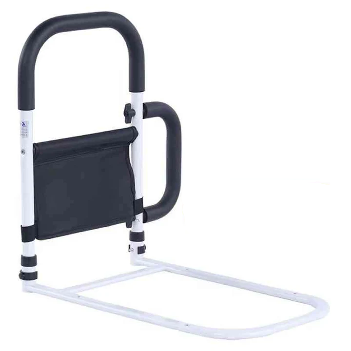 Bedside Assist Handle with Padded Grip and Adjustable Height for Home Bedrooms