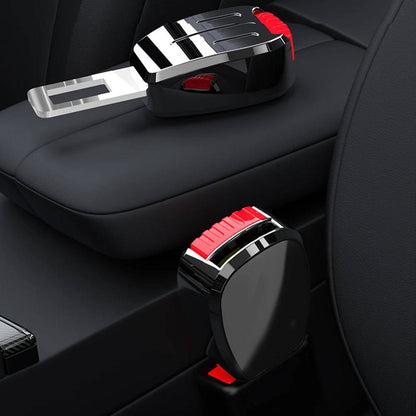 Seat Belt Extender with One Click Release and Metal Locking Tongue, 2 Pack