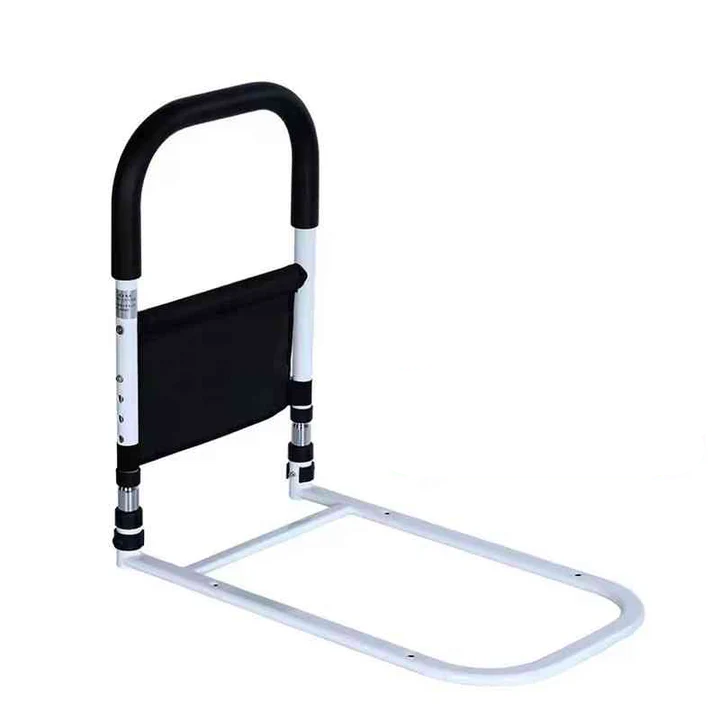 Bedside Assist Handle with Padded Grip and Adjustable Height for Home Bedrooms