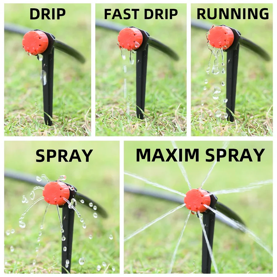 Drip Watering Kit with Digital Timer and Pressure Regulator in 12 Lengths Up to 197 Feet