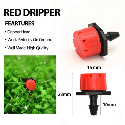 Drip Watering Kit with Digital Timer and Pressure Regulator in 12 Lengths Up to 197 Feet