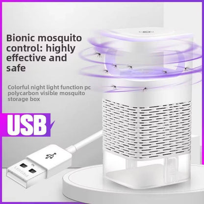 UV LED Mosquito Trap with Suction Fan and Night Light, Indoor Use