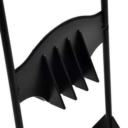 Manual Cast Iron Firewood Splitter with Wedge Head and Reinforced Base