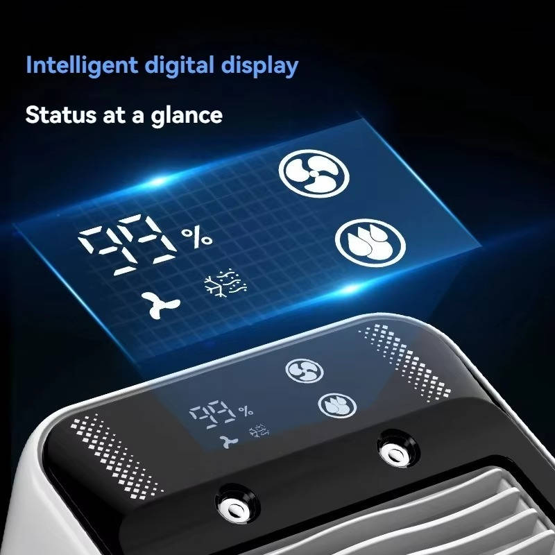 Portable Misting Air Cooler with Dual Nano Spray and Rechargeable Battery