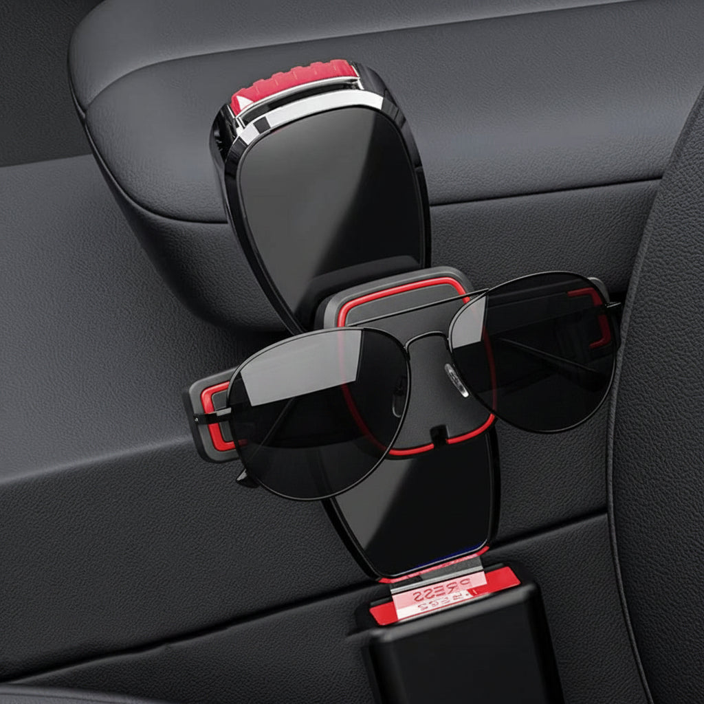 Seat Belt Extender with One Click Release and Metal Locking Tongue, 2 Pack