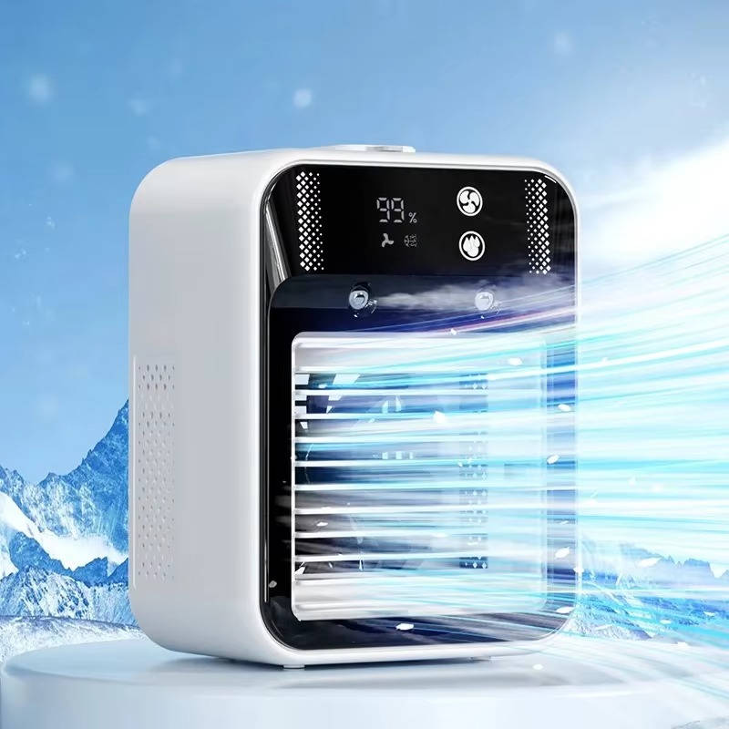 Portable Misting Air Cooler with Dual Nano Spray and Rechargeable Battery