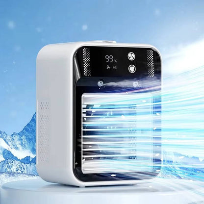 Portable Misting Air Cooler with Dual Nano Spray and Rechargeable Battery