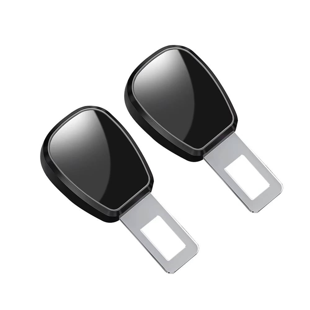 Seat Belt Extender with One Click Release and Metal Locking Tongue, 2 Pack