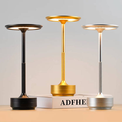 Rechargeable Touch Table Lamp with Three Color Temperatures and Stepless Dimming