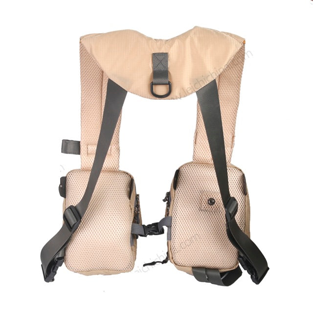 Chest Tackle Bag with Adjustable Straps and Multiple Compartments for Fishing