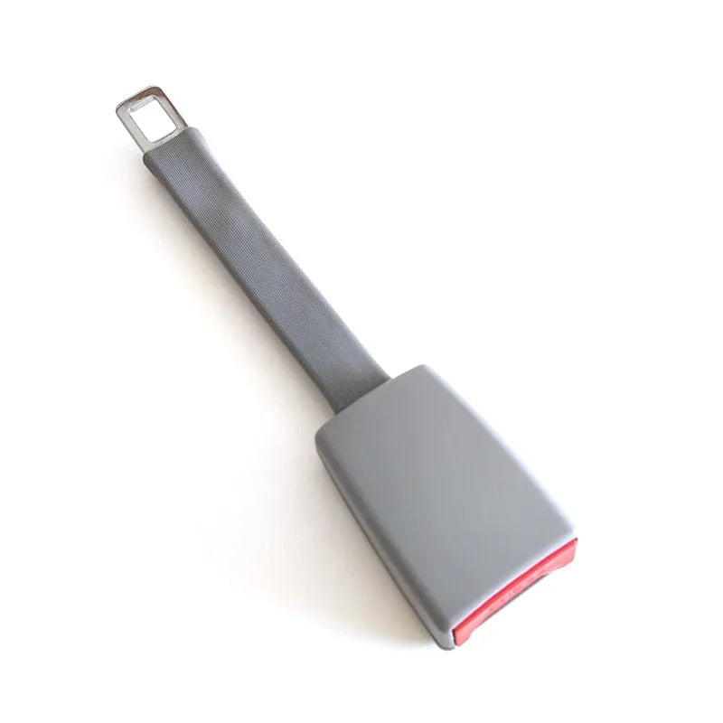 11 Inch Raised Seat Belt Extender with Rigid Stem and Click In Connection in Gray, Black or Beige