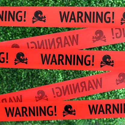 Halloween Warning Caution Tape Decoration Two Rolls