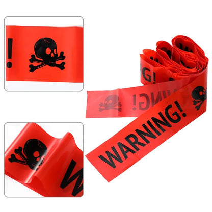 Halloween Warning Caution Tape Decoration Two Rolls