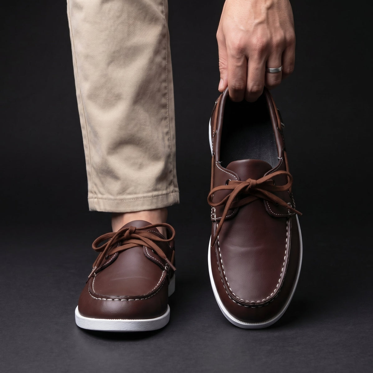 Slip On Loafers with Cushioned Footbed and Grip Sole for Everyday Wear
