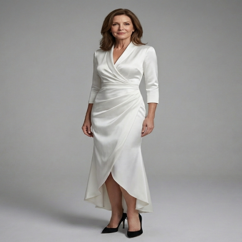 Hyacintha | Relaxed Long-Sleeve Midi Dress