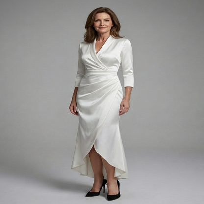 Hyacintha | Relaxed Long-Sleeve Midi Dress