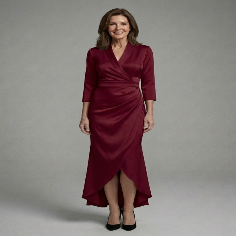 Hyacintha | Relaxed Long-Sleeve Midi Dress