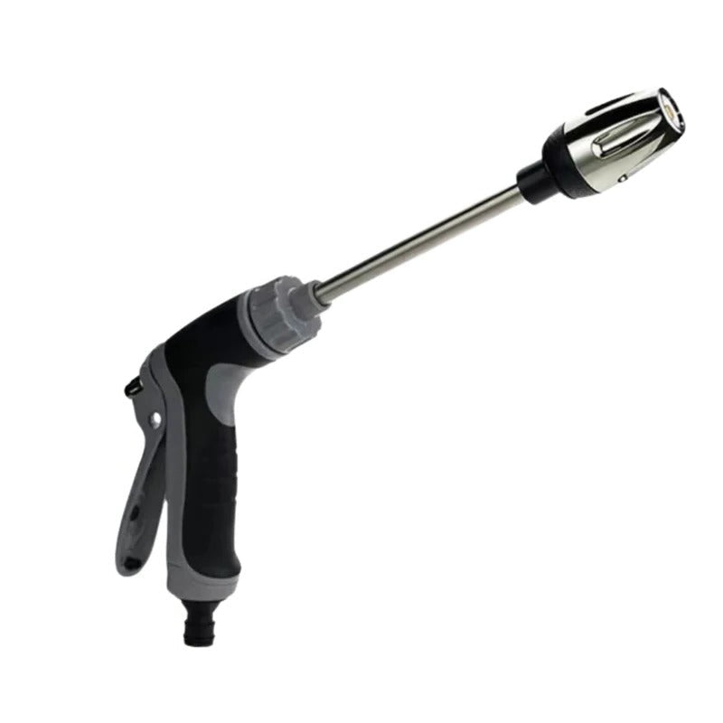 Garden Hose Spray Attachment with Dual Nozzles, 360 Degree Rotating Stream and Adjustable Pressure
