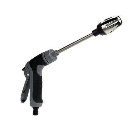 Garden Hose Spray Attachment with Dual Nozzles, 360 Degree Rotating Stream and Adjustable Pressure