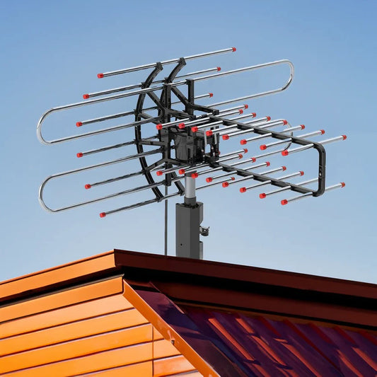 Outdoor Long Range 500+ Mile TV Antenna with UHF/VHF/FM Radio