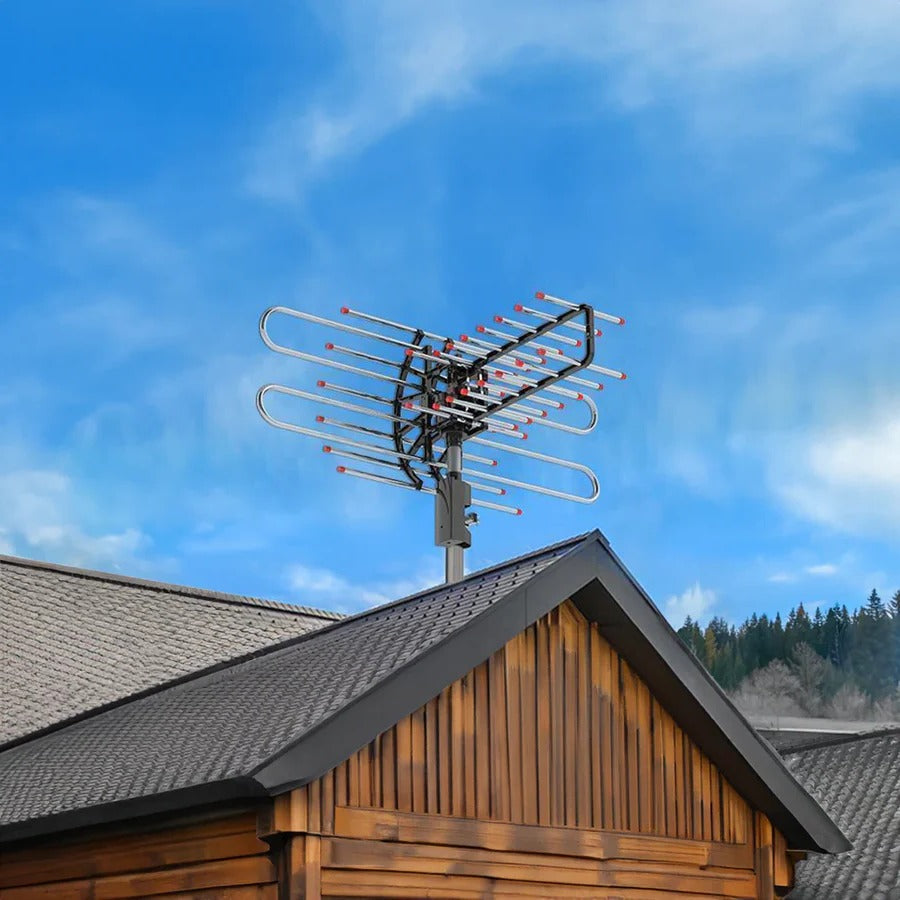 Outdoor Long Range 500+ Mile TV Antenna with UHF/VHF/FM Radio
