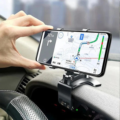 Dashboard Phone Mount with 360 Rotation and Anti Slip Grip Pads