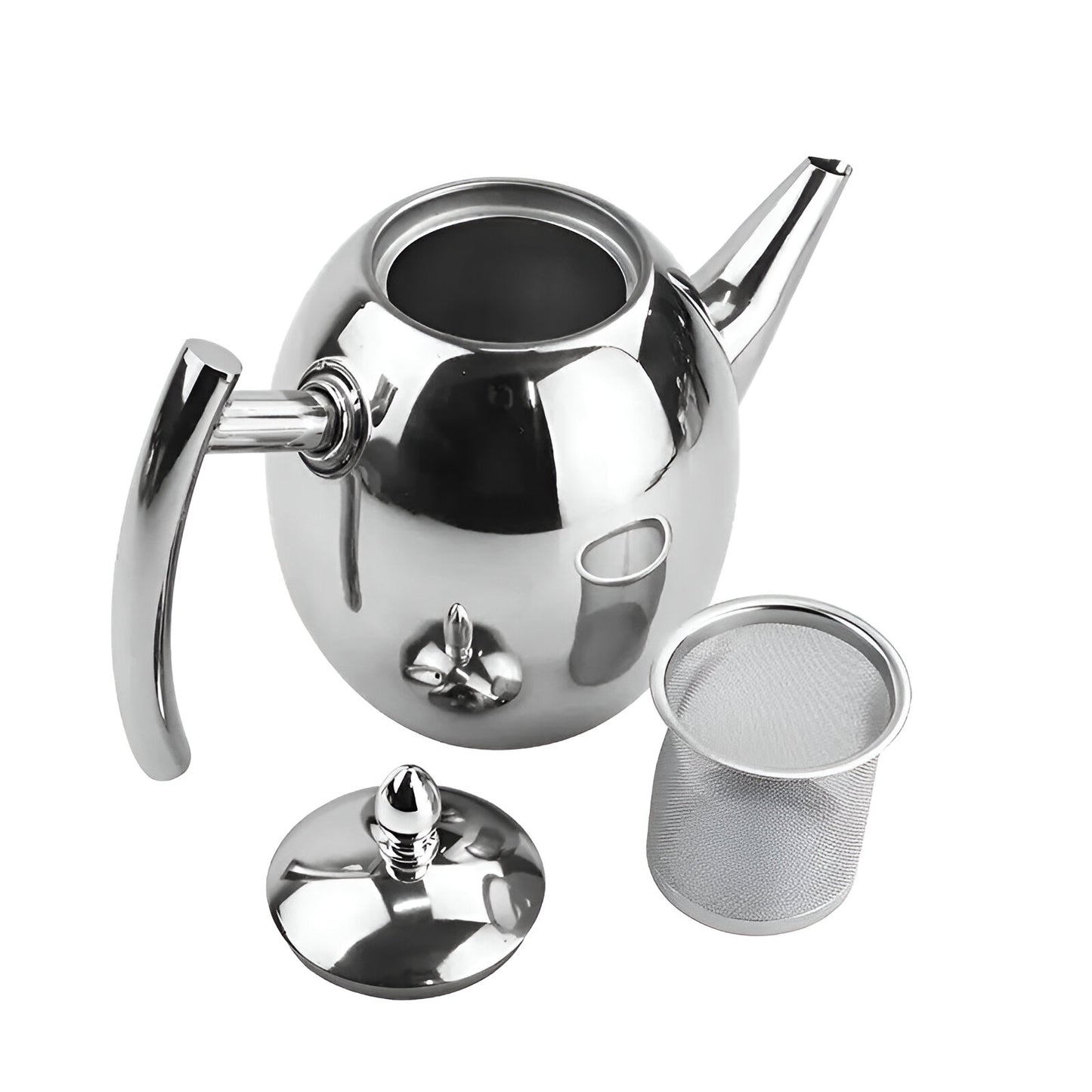 Elegant Stainless Steel Teapot
