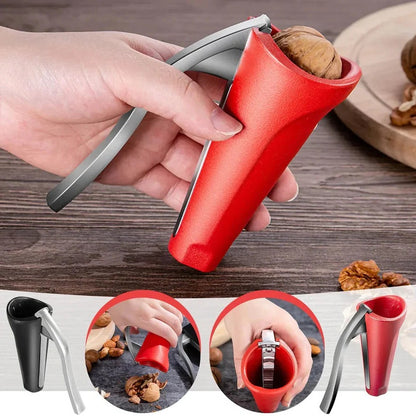 Stainless Steel Nutcracker Tool with Non-Slip Handles
