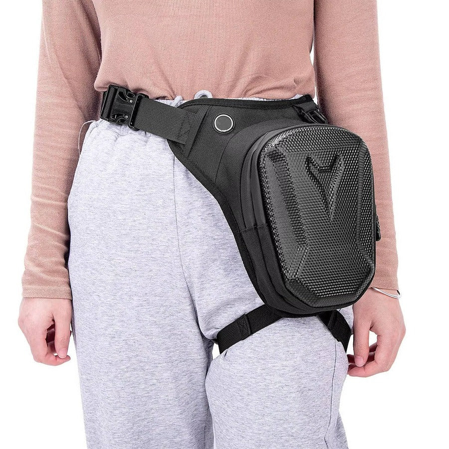 Motorcycle Leg Bag Waterproof with Secure Storage