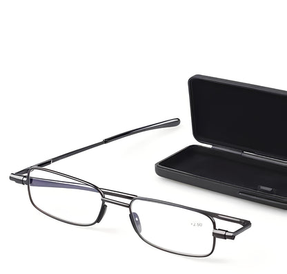 Lightweight Folding Reading Glasses with Compact Design