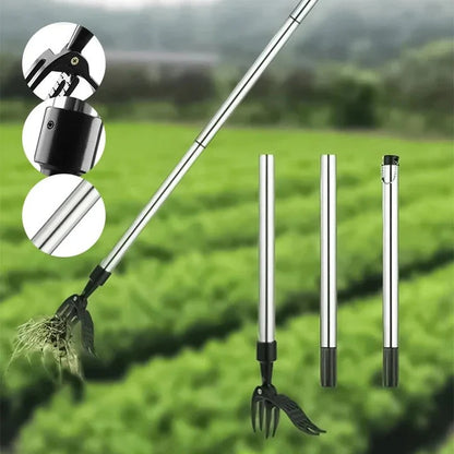 Adjustable Long Handle Weed Puller Tool for Garden