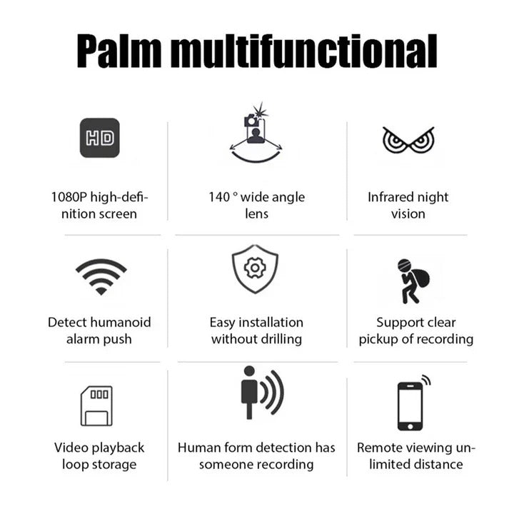 Mini WiFi Camera with Night Vision for Home Security