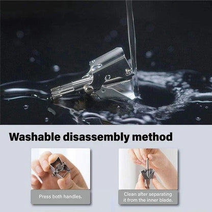 Precision Stainless Steel Nose Hair Trimmer for Gentle Grooming