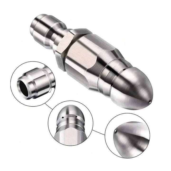 High Pressure Sewer Jetter Nozzle for Pressure Washers